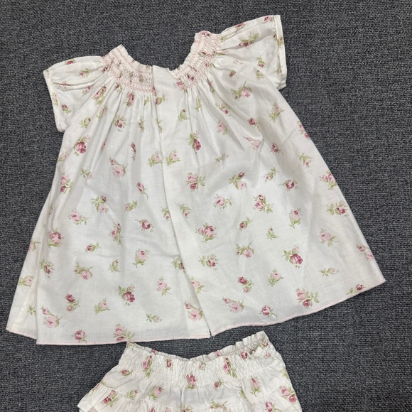 Fleurisse rose dress w/ diaper cover - Picture 2 of 3